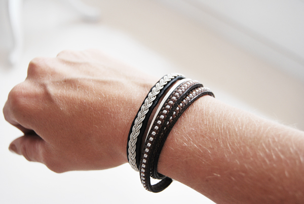 Samearmband Ridne, läderarmband Sif Jakobs & silverarmband från Mila Silver.