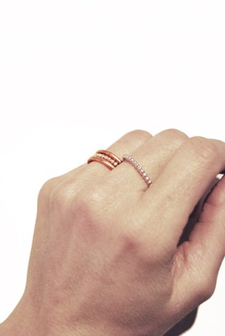 kopparring,combo,silverring