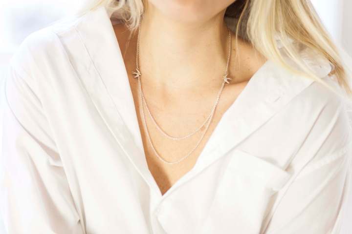 Grace Bird Double Chain Necklace