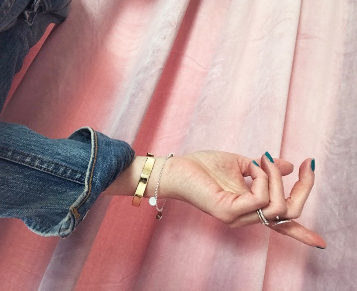 armband guld+silver,mila